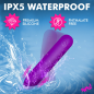 Tapered Flexible Silicone Bullet - Purple