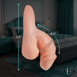 Silicone 3.6"  Packer Dildo - Light