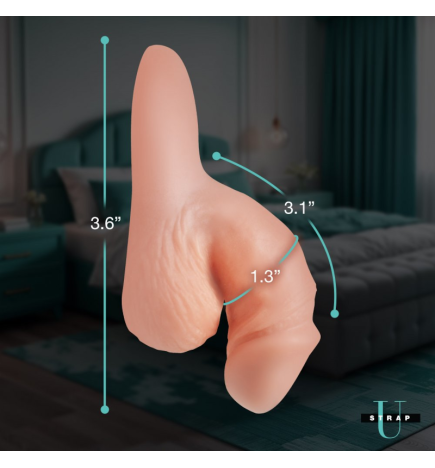 Silicone 3.6"  Packer Dildo - Light
