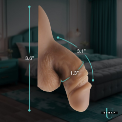 Silicone 3.6"  Packer Dildo - Medium