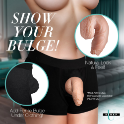 Silicone 5.1" Uncut Packer Dildo - Light