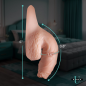 Silicone 5.1" Uncut Packer Dildo - Light