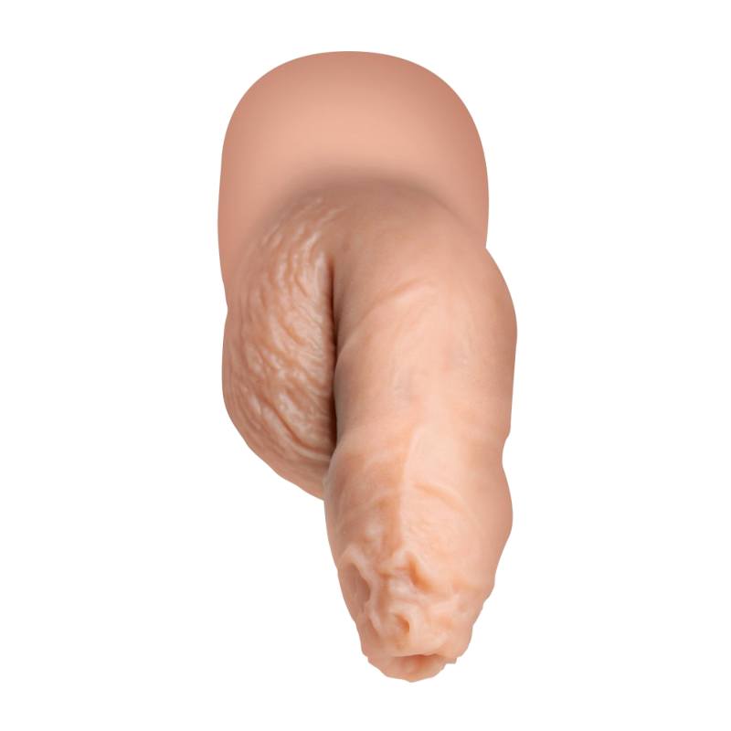 Silicone 5.1" Uncut Packer Dildo - Light