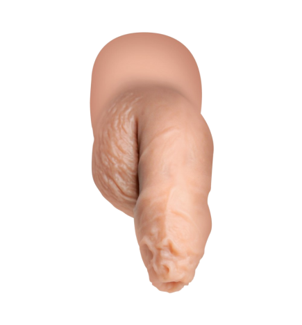 Silicone 5.1" Uncut Packer Dildo - Light