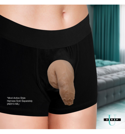 Silicone 5.1" Uncut Packer Dildo - Medium