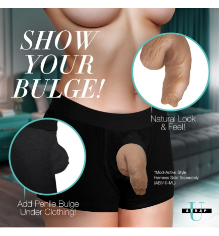 Silicone 5.1" Uncut Packer Dildo - Medium
