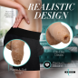 Silicone 5.1" Uncut Packer Dildo - Medium