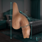 Silicone 5.1" Uncut Packer Dildo - Medium