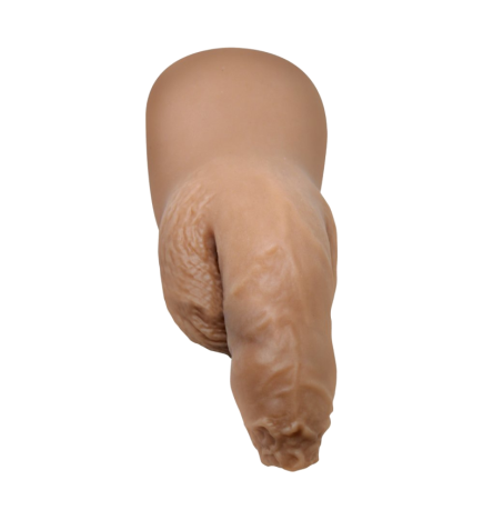 Silicone 5.1" Uncut Packer Dildo - Medium