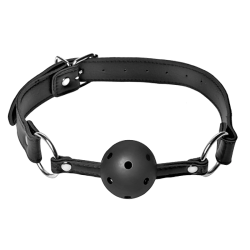 Faux Leather Breathable Ball Gag