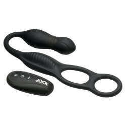 Hyper Thrusting and Vibrating Anal Plug with C-Ring