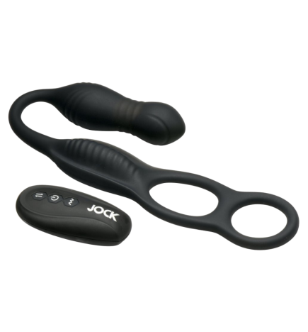 Hyper Thrusting and Vibrating Anal Plug with C-Ring