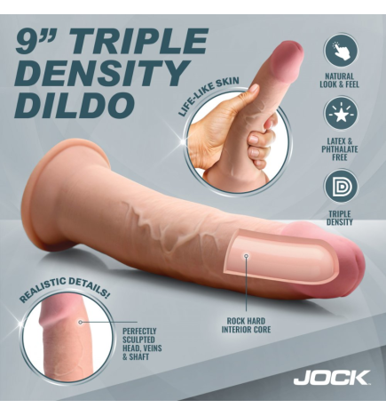 Hard-Core 9" Triple Density Dildo