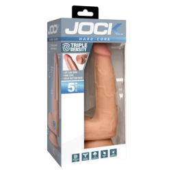 Hard-Core 5" Triple Density Dildo with Balls