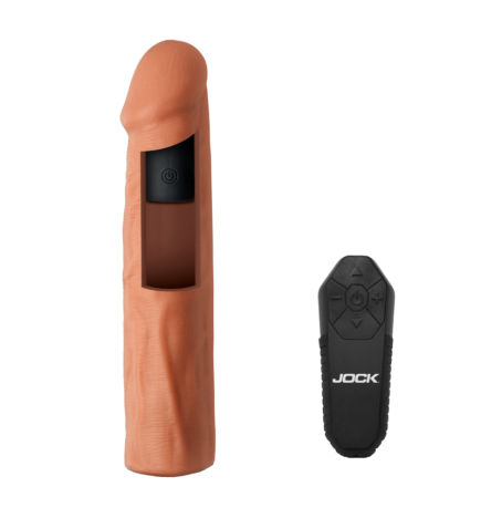 Enhancers Vibrating Penis Extension w/ Remote - Light