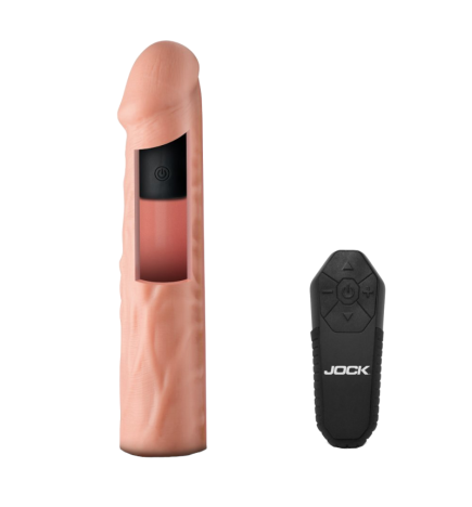 Enhancers Vibrating Penis Extension w/ Remote - Medium