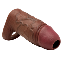Enhancers Silicone Penis Extension Sleeve - Dark