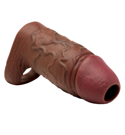 Enhancers Silicone Penis Extension Sleeve - Dark