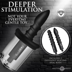 Rosebud Driller Deluxe Set Vibrating Silicone Rosebud Pump