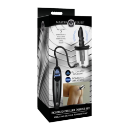 Rosebud Driller Deluxe Set Vibrating Silicone Rosebud Pump