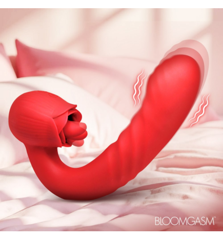 Boom Bloom Thrusting & Licking Rose Vibrator