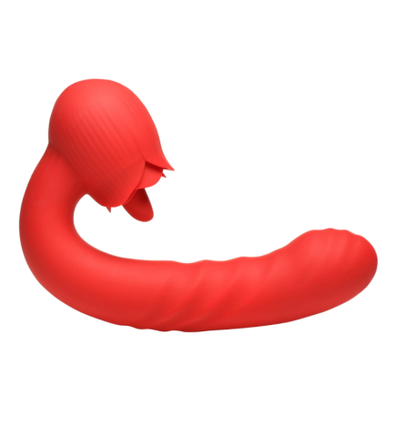 Boom Bloom Thrusting & Licking Rose Vibrator