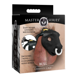 Bull Chastity Cage - Black