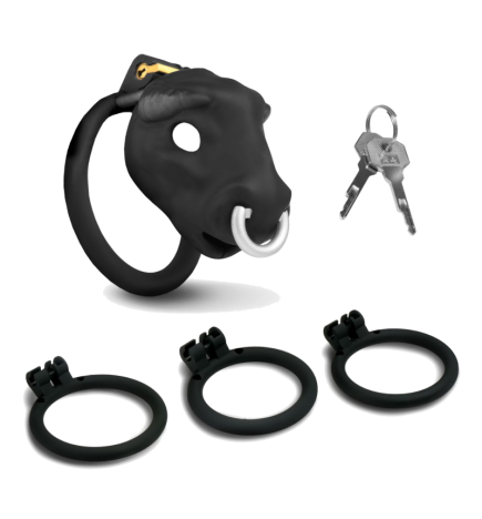 Bull Chastity Cage - Black