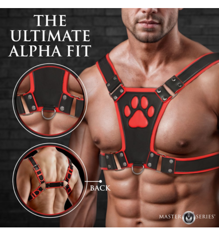 Alpha Pup Bulldog Harness - Red