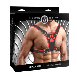 Alpha Pup Bulldog Harness - Red