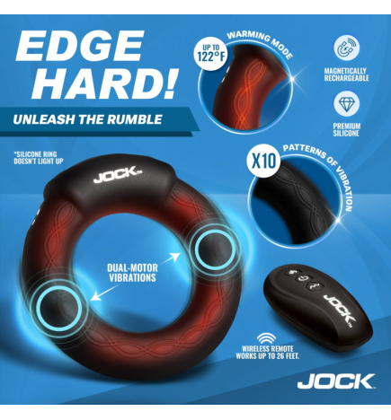 Rumbler Vibrating & Warming C-Ring - 1.8"