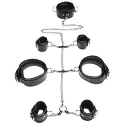 Strict Leather Bondage Set