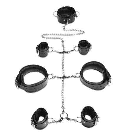 Strict Leather Bondage Set
