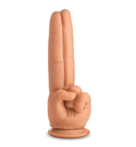 The Pleaser Double Finger Silicone Dildo