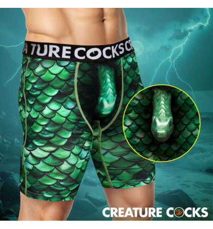 Creature Wear Cockness Monster Lake Creature Boxer Shorts