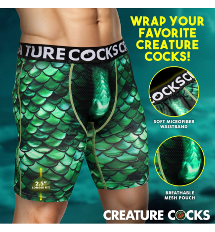 Creature Wear Cockness Monster Lake Creature Boxer Shorts