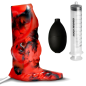 Hell Hound Squirting Silicone Penis Enhancer - Red Hell Hound Squirting Silicone Penis Enhancer - Red