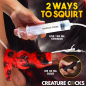 Hell Hound Squirting Silicone Penis Enhancer - Red Hell Hound Squirting Silicone Penis Enhancer - Red