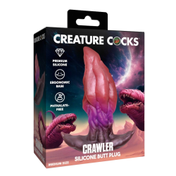 Crawler Silicone Butt Plug - Medium