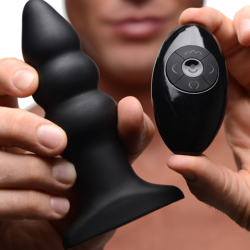 Rimmers Model I Rippled Rimming Plug with Remote