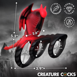 Dragon Flight Vibrating Silicone Cock Ring