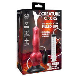 Hell Hound Squirting Silicone Dildo