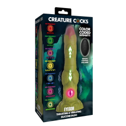 Eyegor Thrusting and Vibrating Silicone Dildo