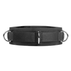 Neoprene Bondage Collar with D-Rings