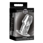 Dicked Clear Hollow Anal Plug - Small