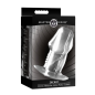 Dicked Clear Hollow Anal Plug - Large