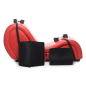 Detachable Kinky Couch Sex Chaise with Love Pillows - Red