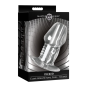 Dicked Clear Hollow Anal Plug - X-Large