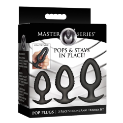 Pop Plugs 3 Piece Hollow Silicone Anal Trainer Set