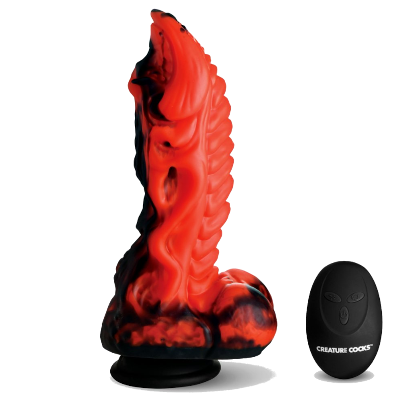 Dragon Thrust Thrusting & Vibrating Silicone Dildo